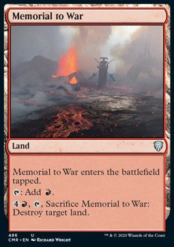 Memorial to War - Commander Legends: Extras (Uncommon) [XCMR-486]