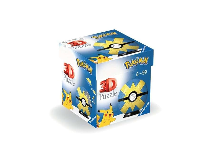 Ravensburger 3D Puzzle - Puzzle Pokemon Ball - 55 Pcs. - 6+ Years