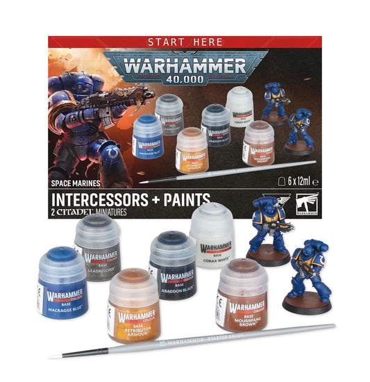 Warhammer 40k - Space Marines: Intercessors + Paints