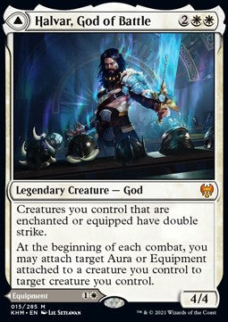 Halvar, God of Battle // Sword of the Realms - Kaldheim (Mythic) [KHM-15]