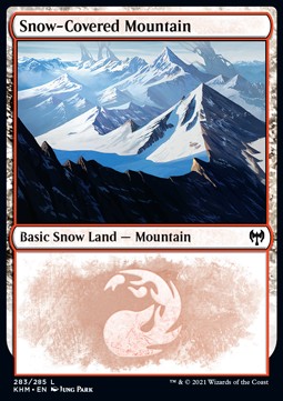 Snow-Covered Mountain (V.2) - Kaldheim (Land) [KHM-283]