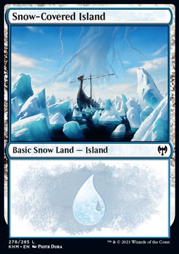 Snow-Covered Island (V.1) - Kaldheim (Land) [KHM-278]