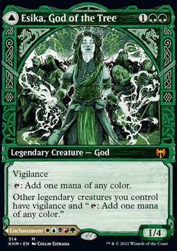 Esika, God of the Tree // The Prismatic Bridge - Kaldheim: Extras (Mythic) [XKHM-314]