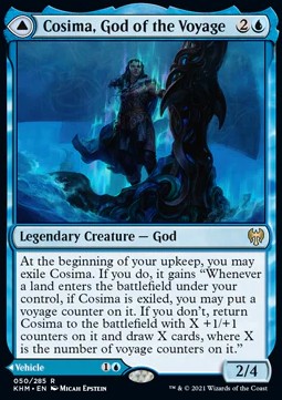 Cosima, God of the Voyage // The Omenkeel - Kaldheim (Rare) [KHM-50]