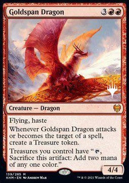 Goldspan Dragon (V.2) - Kaldheim: Promos (Mythic) [PKHM-139]