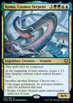 Koma, Cosmos Serpent (V.2) - Kaldheim: Promos (Mythic) [PKHM-221]