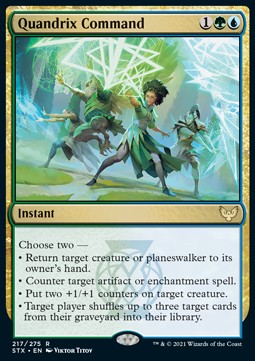 Quandrix Command⁣ - Strixhaven: School of Mages⁣ (Rare)⁣ [217]