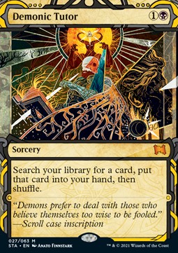 Demonic Tutor (V.1) - Mystical Archive (Mythic) [STA-27]