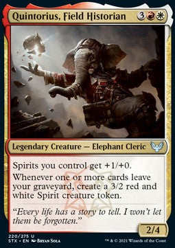 Quintorius, Field Historian - Strixhaven: School of Mages (Uncommon) [STX-220]