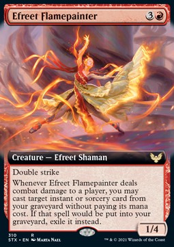 Efreet Flamepainter⁣ - Strixhaven: School of Mages: Extras⁣ (Rare)⁣ [310]