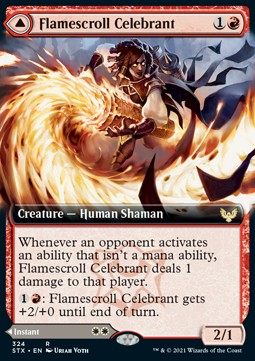 Flamescroll Celebrant // Revel in Silence⁣ - Strixhaven: School of Mages: Extras⁣ (Rare)⁣ [324]