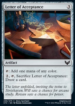 Letter of Acceptance - Strixhaven: School of Mages (Common) [STX-256]