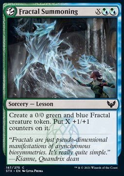 Fractal Summoning - Strixhaven: School of Mages (Common) [STX-187]