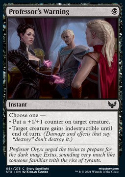 Professor's Warning - Strixhaven: School of Mages (Common) [STX-84]