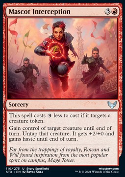 Mascot Interception - Strixhaven: School of Mages (Uncommon) [STX-110]