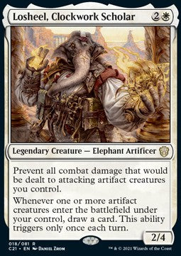 Losheel, Clockwork Scholar - Commander: Strixhaven (Rare) [C21-18]