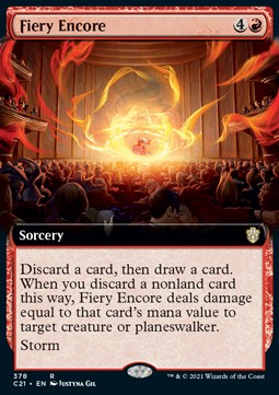 Fiery Encore⁣ - Commander: Strixhaven: Extras⁣ (Rare)⁣ [378]