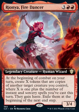 Rionya, Fire Dancer⁣ - Commander: Strixhaven: Extras⁣ (Rare)⁣ [382]
