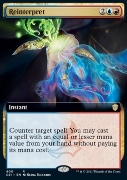 Reinterpret⁣ - Commander: Strixhaven: Extras⁣ (Rare)⁣ [400]