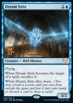 Dream Strix (V.1) - Strixhaven: School of Mages: Promos (Rare) [PSTX-42]