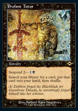 Profane Tutor (V.1)⁣ - Modern Horizons 2: Extras⁣ (Rare)⁣ [401]