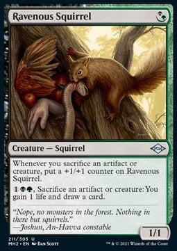 Ravenous Squirrel⁣ - Modern Horizons 2⁣ (Uncommon)⁣ [211]