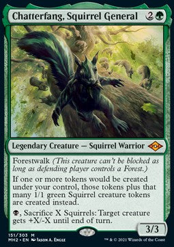 Chatterfang, Squirrel General⁣ - Modern Horizons 2⁣ (Mythic)⁣ [151]