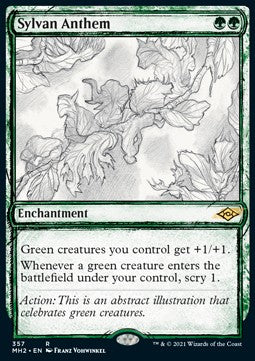 Sylvan Anthem⁣ - Modern Horizons 2: Extras⁣ (Rare)⁣ [357]