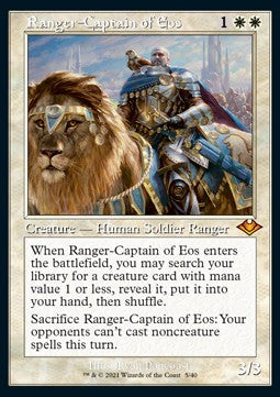 Ranger-Captain of Eos (V.1)⁣ - Modern Horizons: Retro Frame Cards⁣ (Mythic)⁣ [5]