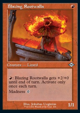 Blazing Rootwalla (V.1)⁣ - Modern Horizons 2: Extras⁣ (Uncommon)⁣ [404]