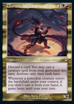 Chainer, Nightmare Adept (V.1)⁣ - Modern Horizons 2: Extras⁣ (Rare)⁣ [419]