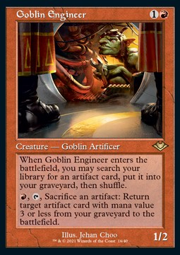 Goblin Engineer (V.1) - Modern Horizons: Retro Frame Cards (Rare) [RMH2-16]