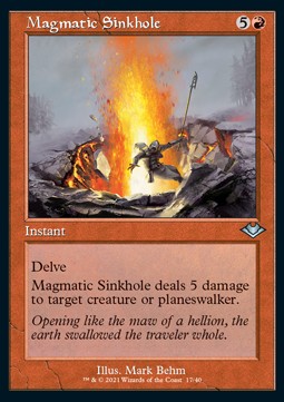 Magmatic Sinkhole (V.1) - Modern Horizons: Retro Frame Cards (Uncommon) [RMH2-17]