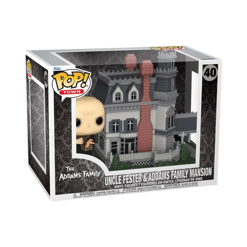 Funko Pop! Town - The Addams Family: Uncle Fester & Addams Family Mansion Nr.40