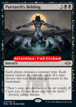 Patriarch's Bidding (V.2) - Modern Horizons 2 (Rare) [MH2-275]