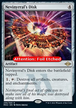 Nevinyrral's Disk (V.2) - Modern Horizons 2 (Rare) [MH2-298]