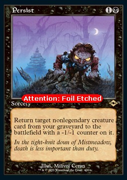 Persist (V.3)⁣ - Modern Horizons 2: Extras⁣ (Rare)⁣ [400]