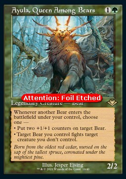Ayula, Queen Among Bears (V.2)⁣ - Modern Horizons: Retro Frame Cards⁣ (Rare)⁣ [19]