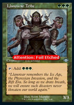 Llanowar Tribe (V.2) - Modern Horizons: Retro Frame Cards (Uncommon) [RMH2-22]