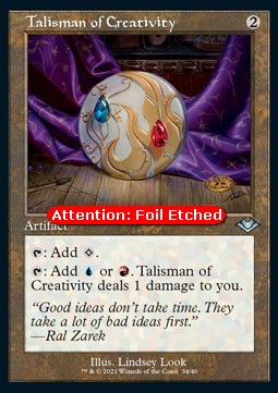 Talisman of Creativity (V.2) - Modern Horizons: Retro Frame Cards (Uncommon) [RMH2-34]