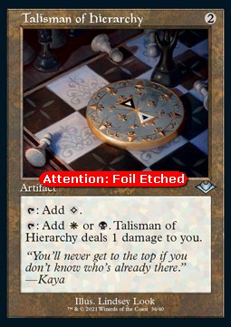 Talisman of Hierarchy (V.2)⁣ - Modern Horizons: Retro Frame Cards⁣ (Uncommon)⁣ [36]