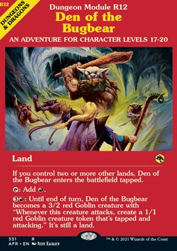 Den of the Bugbear - Adventures in the Forgotten Realms: Extras (Rare) [XAFR-351]