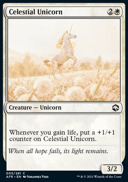 Celestial Unicorn - Adventures in the Forgotten Realms (Common) [AFR-5]