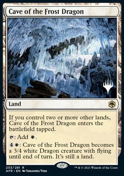 Cave of the Frost Dragon (V.2) - Adventures in the Forgotten Realms: Promos (Rare) [PAFR-253]