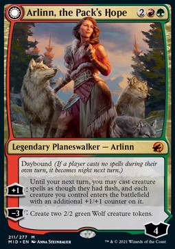 Arlinn, the Pack's Hope // Arlinn, the Moon's Fury - Innistrad: Midnight Hunt (Mythic) [MID-211]