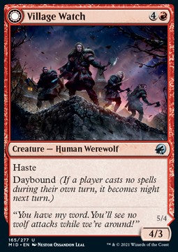 Village Watch // Village Reavers - Innistrad: Midnight Hunt (Uncommon) [MID-165]
