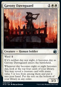 Gavony Dawnguard - Innistrad: Midnight Hunt (Uncommon) [MID-20]