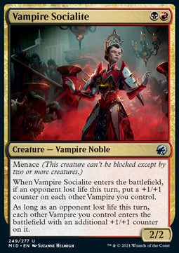 Vampire Socialite - Innistrad: Midnight Hunt (Uncommon) [MID-249]