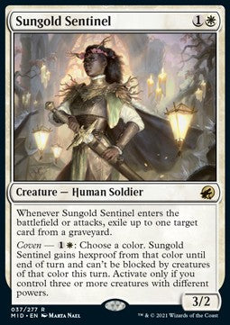 Sungold Sentinel - Innistrad: Midnight Hunt (Rare) [MID-37]