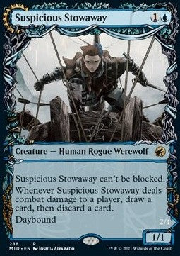 Suspicious Stowaway // Seafaring Werewolf - Innistrad: Midnight Hunt: Extras (Rare) [XMID-288]